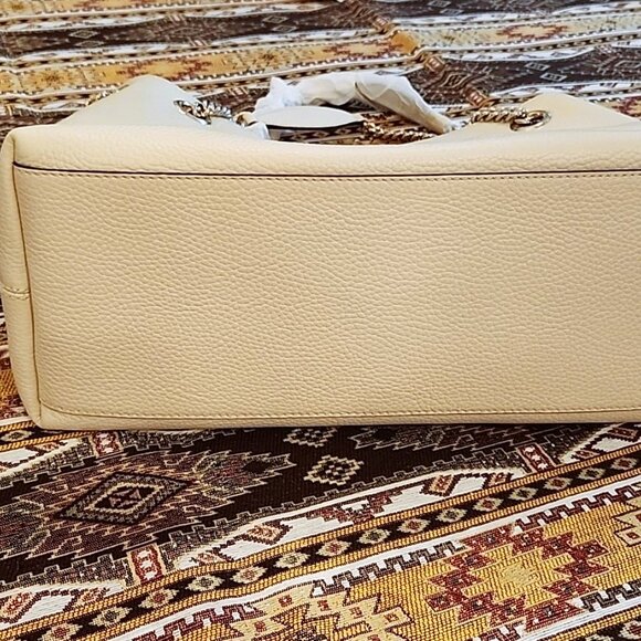 Gucci Soho White Leather with Tassle Women's Shoulder Bag 536196 A7M0G 9522-U - Picture 4 of 16